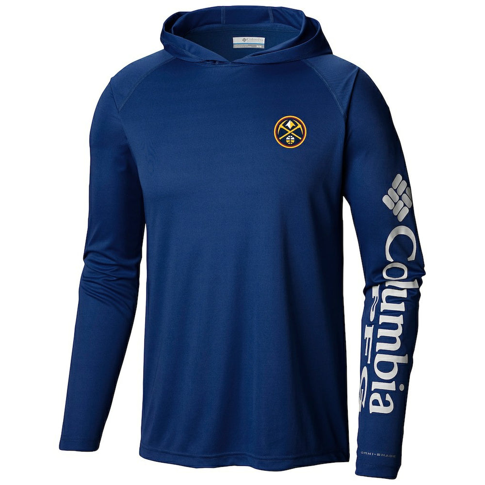 Columbia Denver Nuggets Terminal Tackle Long Sleeve Hoodie T-Shirt Navy