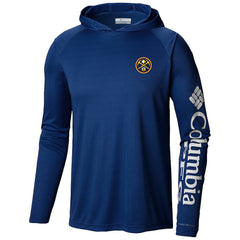 Columbia Denver Nuggets Terminal Tackle Long Sleeve Hoodie T-Shirt Navy