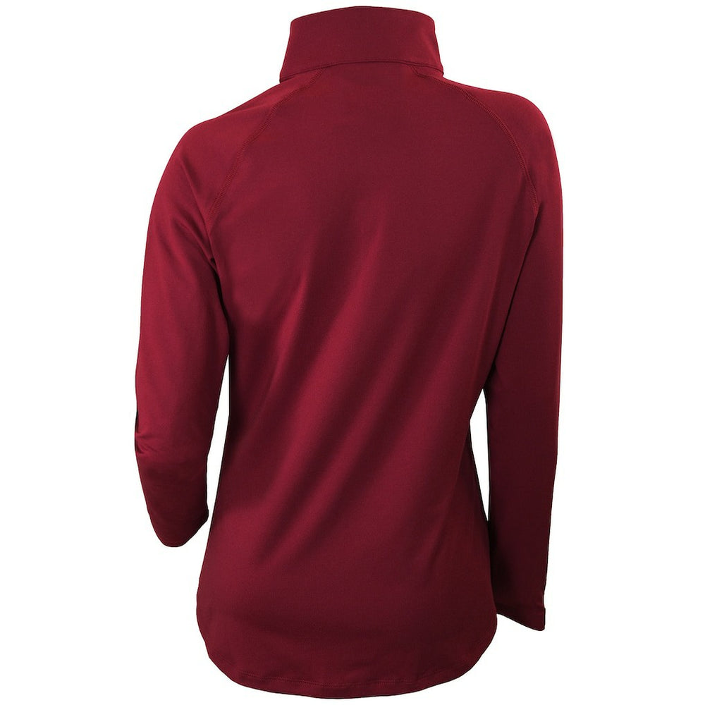 Columbia Cleveland Cavaliers Women's Omni-Wick Outward Nine Quarter-Zip Pullover Top Burgundy