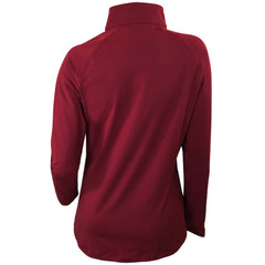 Columbia Cleveland Cavaliers Women's Omni-Wick Outward Nine Quarter-Zip Pullover Top Burgundy