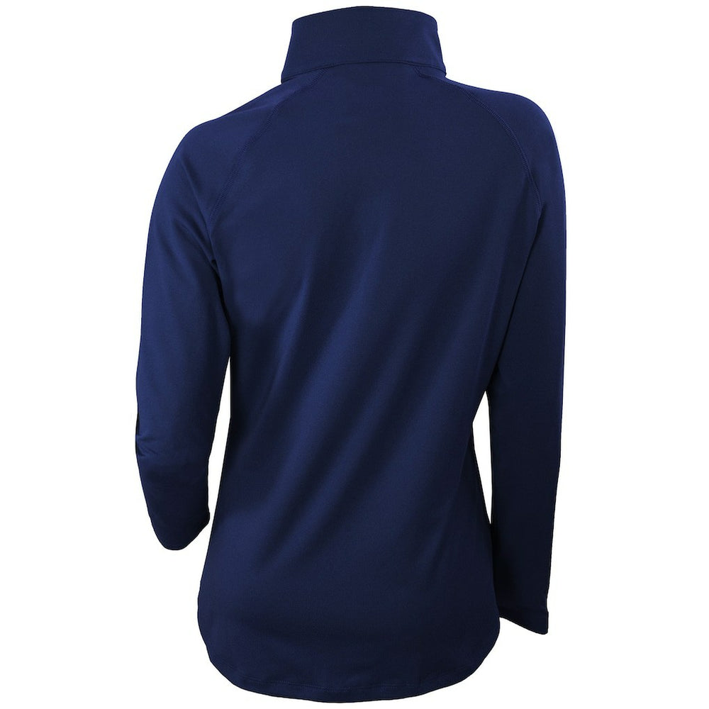 Columbia Denver Nuggets Women's Omni-Wick Outward Nine Quarter-Zip Pullover Top Navy