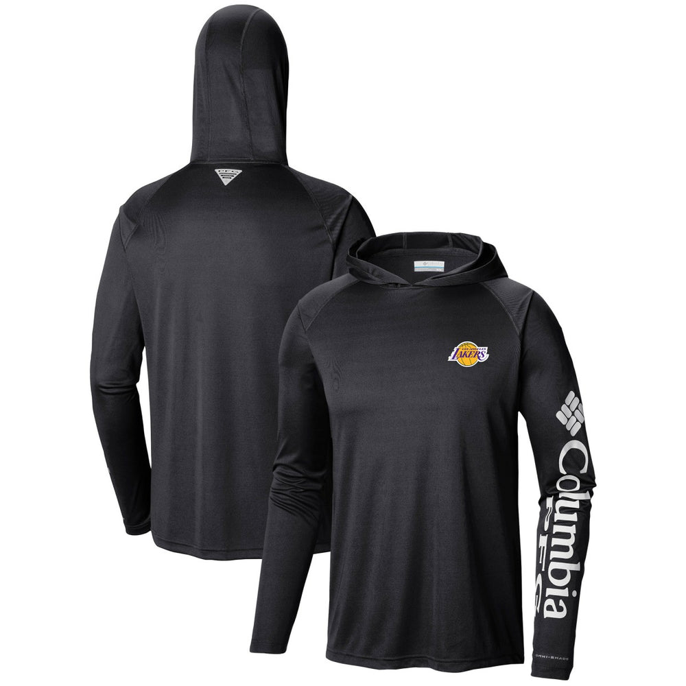 Columbia Los Angeles Lakers Terminal Tackle Long Sleeve Hoodie T-Shirt Black