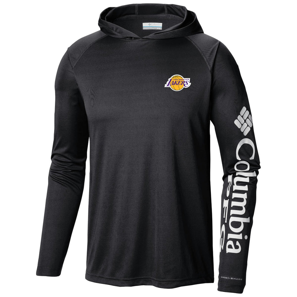 Columbia Los Angeles Lakers Terminal Tackle Long Sleeve Hoodie T-Shirt Black