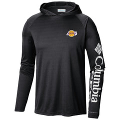 Columbia Los Angeles Lakers Terminal Tackle Long Sleeve Hoodie T-Shirt Black
