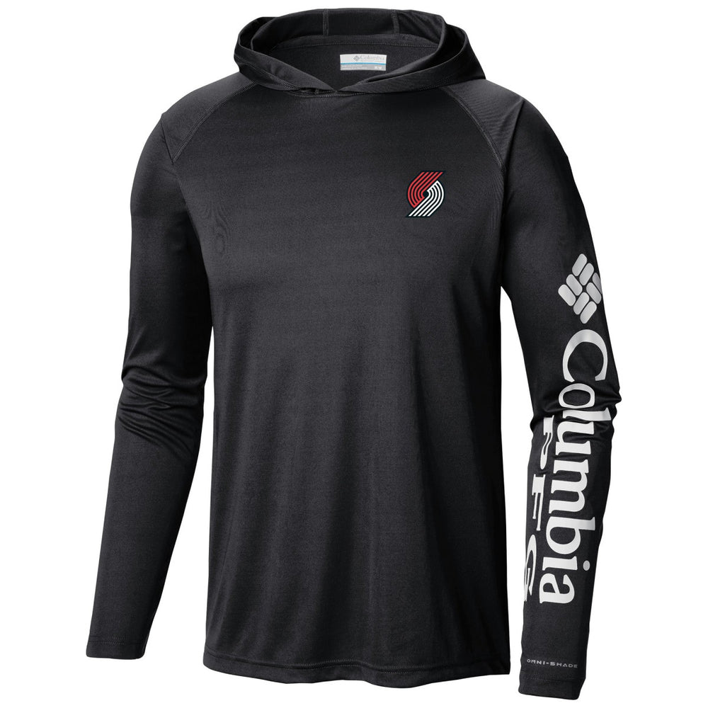 Columbia Portland Trail Blazers Terminal Tackle Long Sleeve Hoodie T-Shirt Black