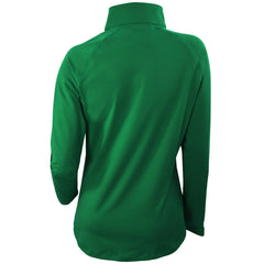 Columbia Milwaukee Bucks Women's Omni-Wick Outward Nine Quarter-Zip Pullover Top Forest Green