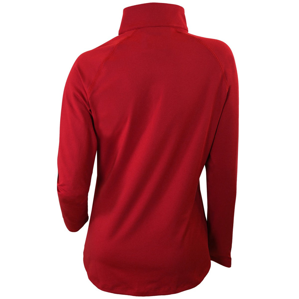 Columbia New Orleans Pelicans Women's Omni-Wick Outward Nine Quarter-Zip Pullover Top Red