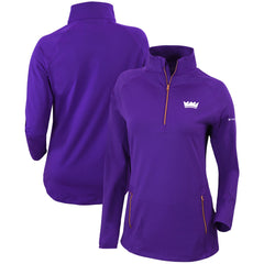 Columbia Sacramento Kings Women's Omni-Wick Outward Nine Quarter-Zip Pullover Top Purple