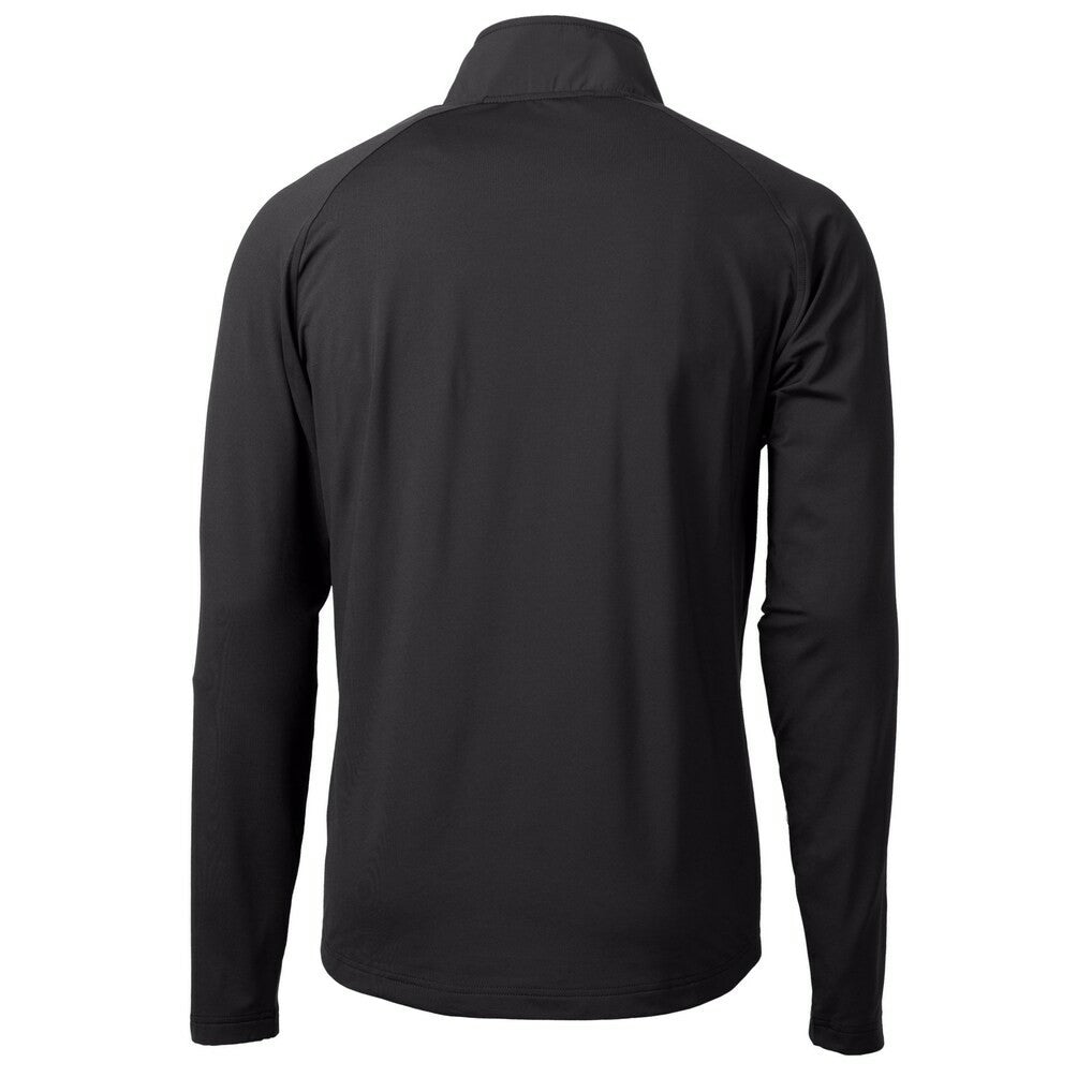 Minnesota Vikings Cutter & Buck Helmet Adapt Eco Knit Hybrid Recycled Quarter-Zip Pullover Top - Black - NFL