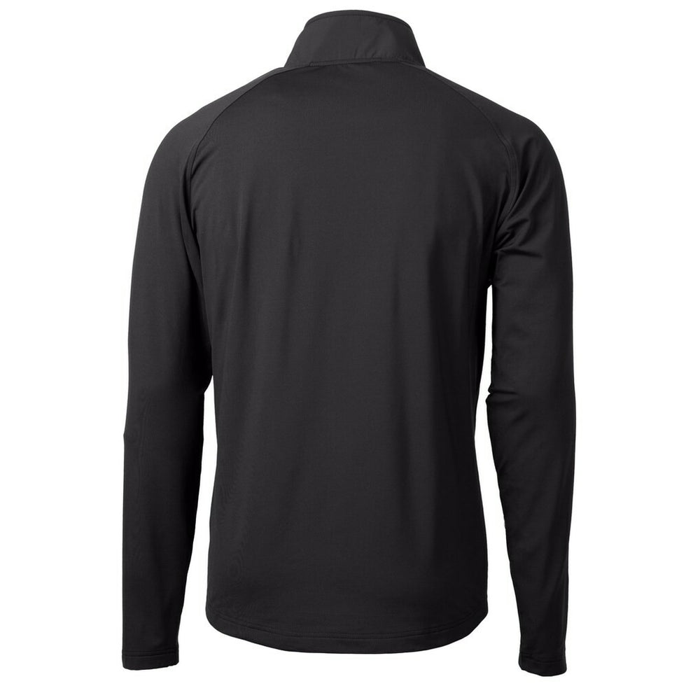 Minnesota Vikings Cutter & Buck Helmet Adapt Eco Knit Hybrid Recycled Quarter-Zip Pullover Top - Black - NFL