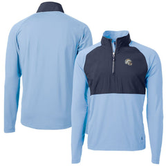 Los Angeles Chargers Cutter & Buck Helmet Adapt Eco Knit Hybrid Recycled Quarter-Zip Pullover Top - Purple - NFL
