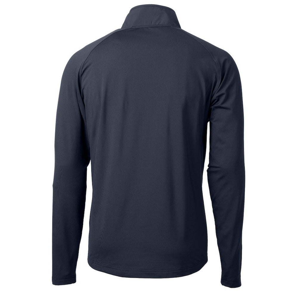 Chicago Bears Cutter & Buck Helmet Adapt Eco Knit Hybrid Recycled Quarter-Zip Pullover Top - Navy - NFL