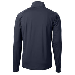 Chicago Bears Cutter & Buck Helmet Adapt Eco Knit Hybrid Recycled Quarter-Zip Pullover Top - Navy - NFL