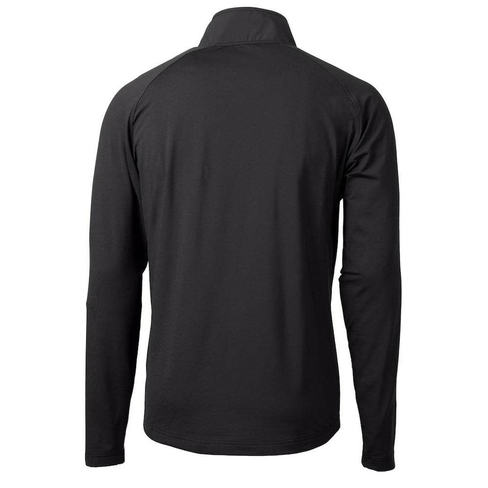 Cincinnati Bengals Cutter & Buck Helmet Adapt Eco Knit Hybrid Recycled Quarter-Zip Pullover Top - Black - NFL
