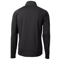 Cincinnati Bengals Cutter & Buck Helmet Adapt Eco Knit Hybrid Recycled Quarter-Zip Pullover Top - Black - NFL