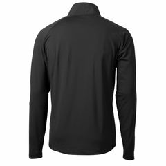 Green Bay Packers Cutter & Buck Helmet Adapt Eco Knit Hybrid Recycled Quarter-Zip Pullover Top - Black - NFL
