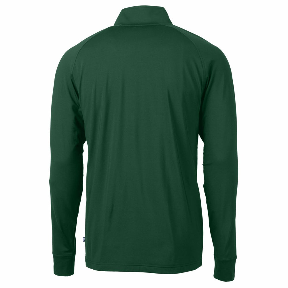Green Bay Packers Cutter & Buck Helmet Adapt Eco Knit Stretch Recycled Quarter-Zip Pullover Top - Green - NFL