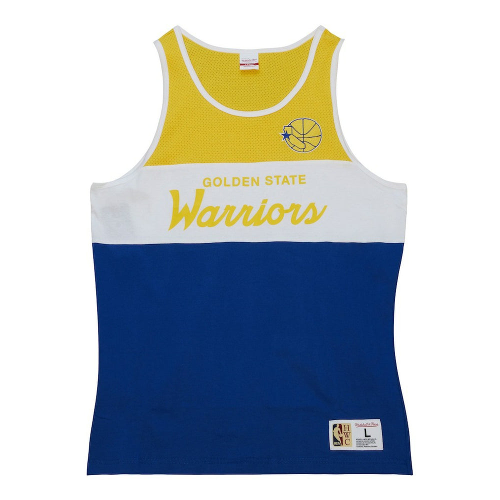 Mitchell & Ness Golden State Warriors Special Script Tank Top Royal