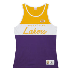 Mitchell & Ness Los Angeles Lakers Special Script Tank Top Purple