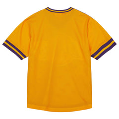 Mitchell & Ness Los Angeles Lakers Jumbotron 3.0 Mesh V-Neck T-Shirt Purple