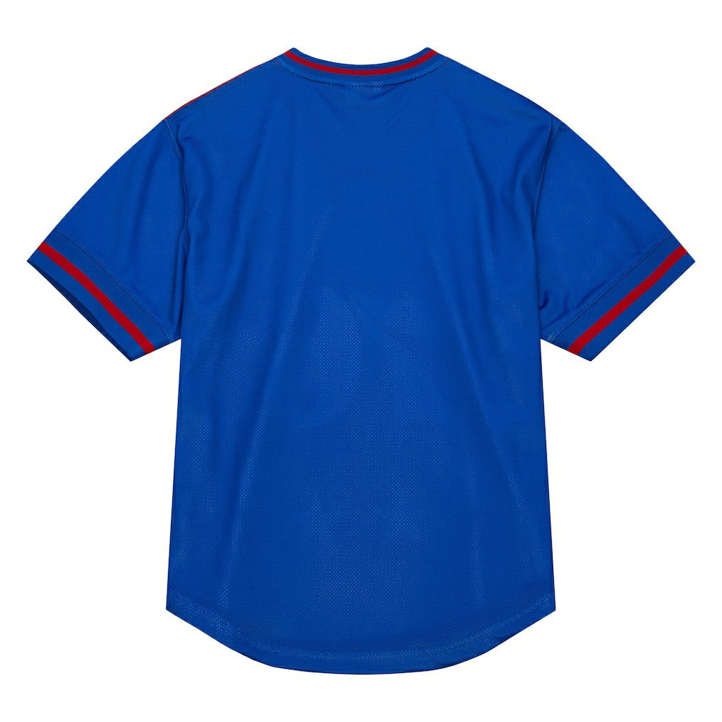Mitchell & Ness Philadelphia 76ers Jumbotron 3.0 Mesh V-Neck T-Shirt Red