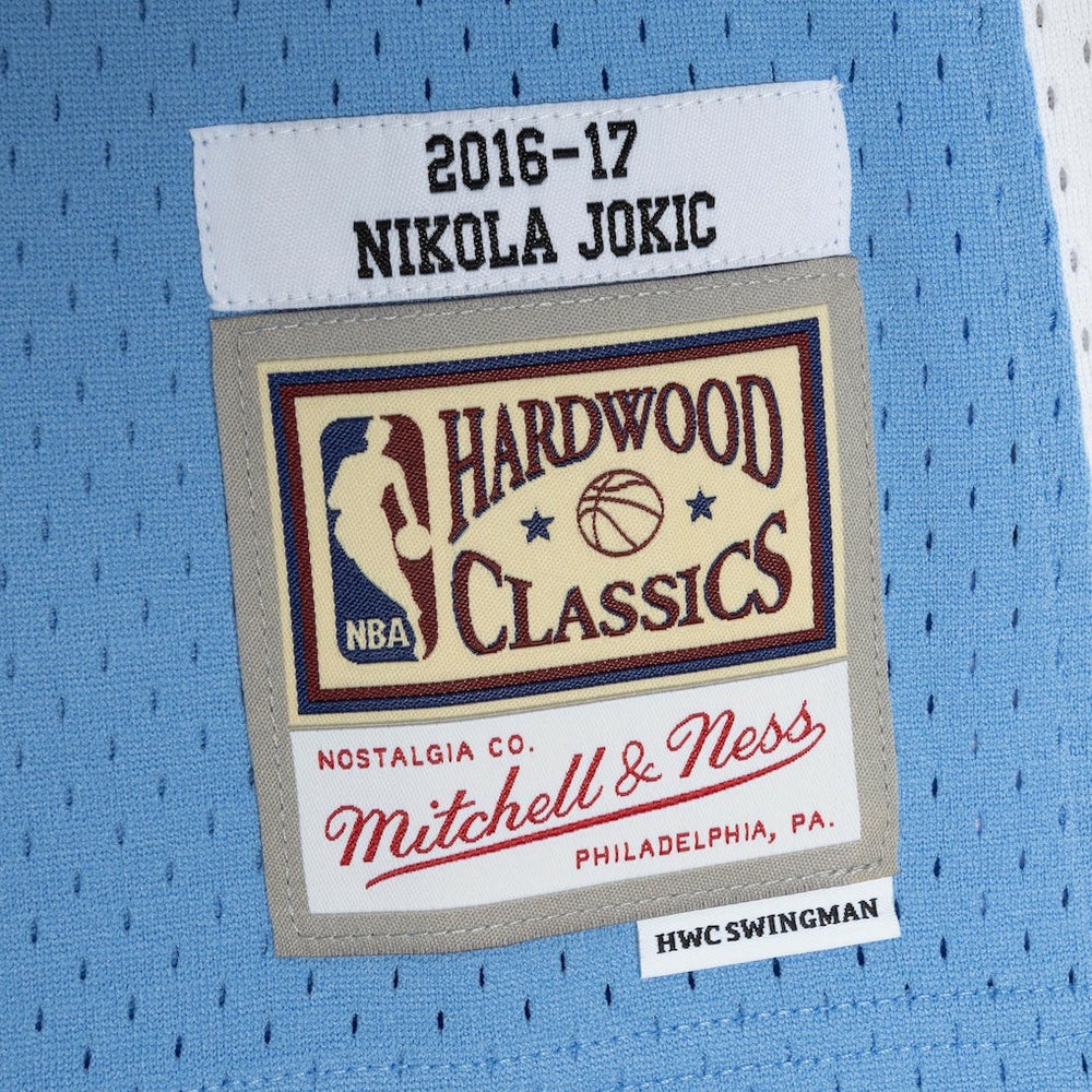 Mitchell & Ness Nikola Jokic Denver Nuggets 2016/17 Swingman Jersey Light Blue