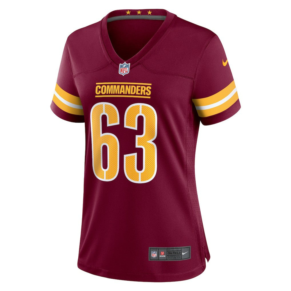 Nick Gates Washington Commanders Women's Game Player Jersey - Burgundy - Nike