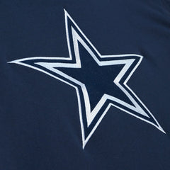 Dallas Cowboys Postgame Short Sleeve Hoodie - Navy - Mitchell & Ness