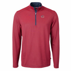 Cincinnati Reds Cutter & Buck Americana Logo Big & Tall Virtue Eco Pique Recycled Quarter-Zip Pullover Top Outlet
