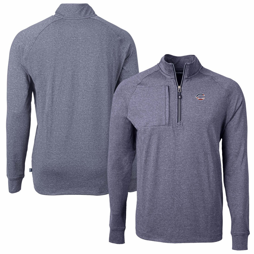 Cincinnati Reds Cutter & Buck Americana Logo Big & Tall Adapt Eco Knit Stretch Recycled Quarter-Zip Pullover Top Near Me