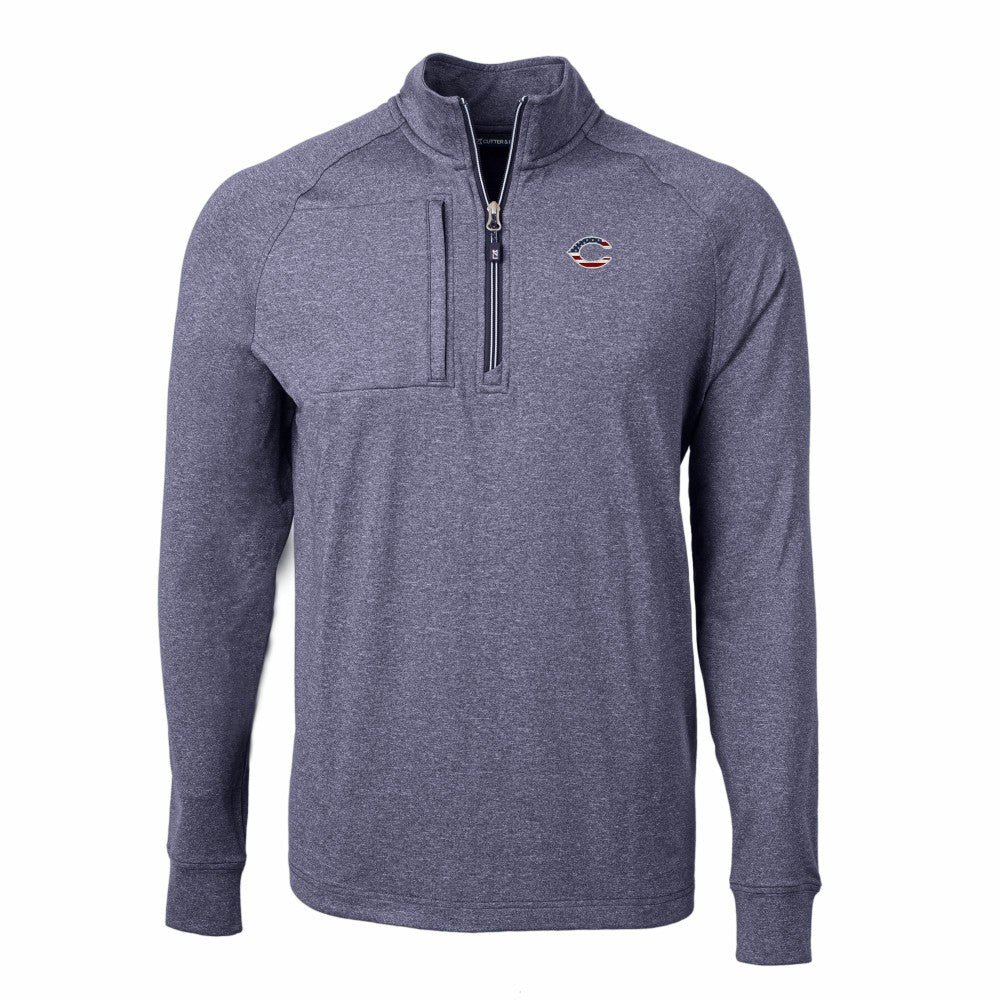 Cincinnati Reds Cutter & Buck Americana Logo Big & Tall Adapt Eco Knit Stretch Recycled Quarter-Zip Pullover Top Near Me