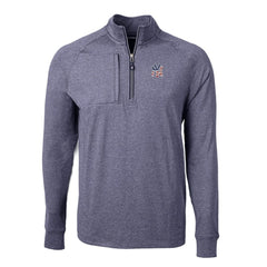 New York Yankees Cutter & Buck Americana Logo Big & Tall Adapt Eco Knit Stretch Recycled Quarter-Zip Pullover Top Online