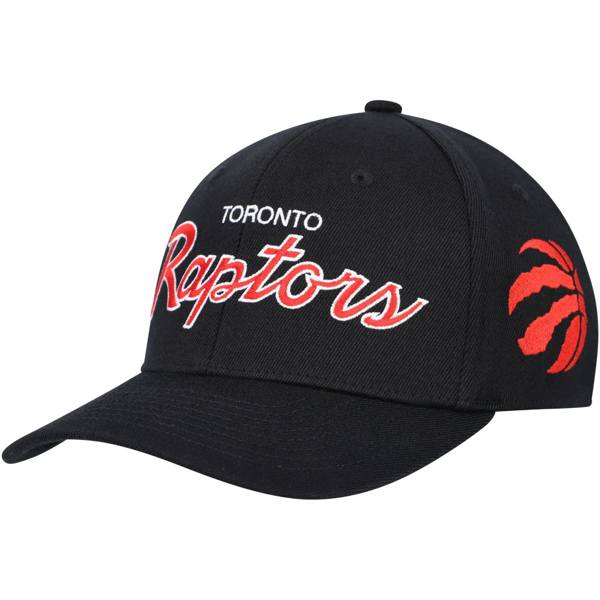 Mitchell & Ness Toronto Raptors MVP Team Script 2.0 Stretch Snapback Hat Black