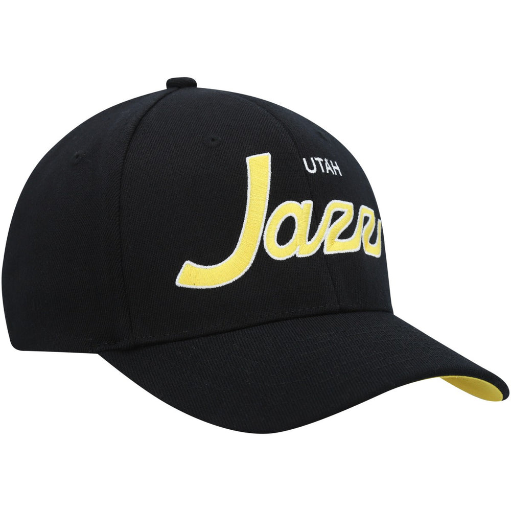 Mitchell & Ness Utah Jazz MVP Team Script 2.0 Stretch Snapback Hat Black