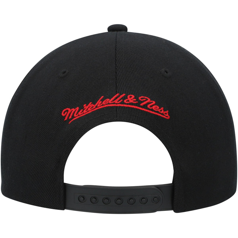 Mitchell & Ness Miami Heat Hardwood Classics MVP Team Script 2.0 Snapback Hat Black