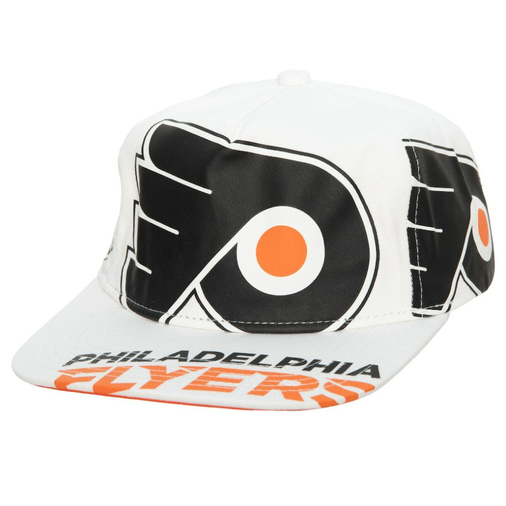 Philadelphia Flyers Mitchell & Ness In Your Face Deadstock Snapback Hat - White | NHL online