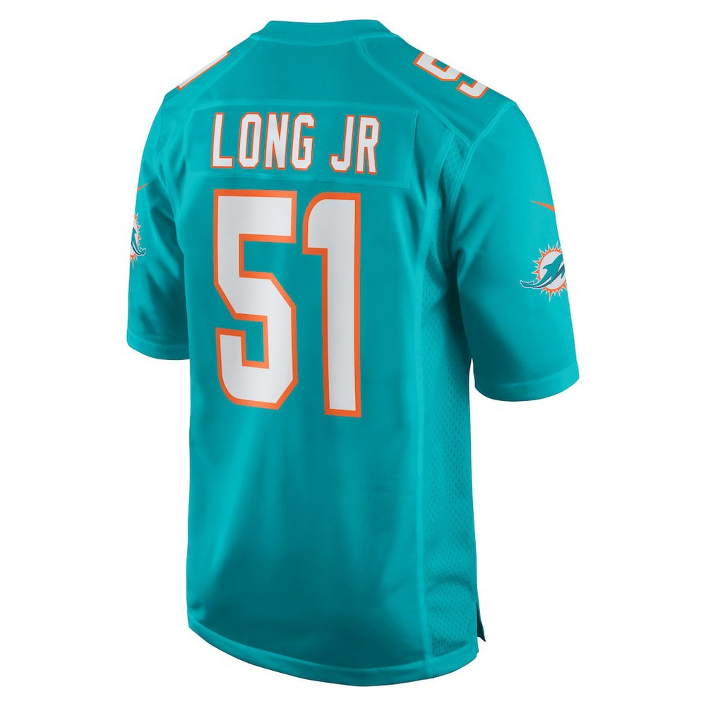 David Long Jr. Miami Dolphins Game Jersey - Aqua - Nike
