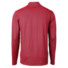 St. Louis Cardinals Cutter & Buck Americana Logo Virtue Eco Pique Stripe Recycled Quarter-Zip Pullover Top for sale