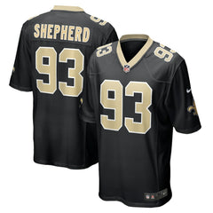 Nathan Shepherd New Orleans Saints Game Jersey - Black - Nike