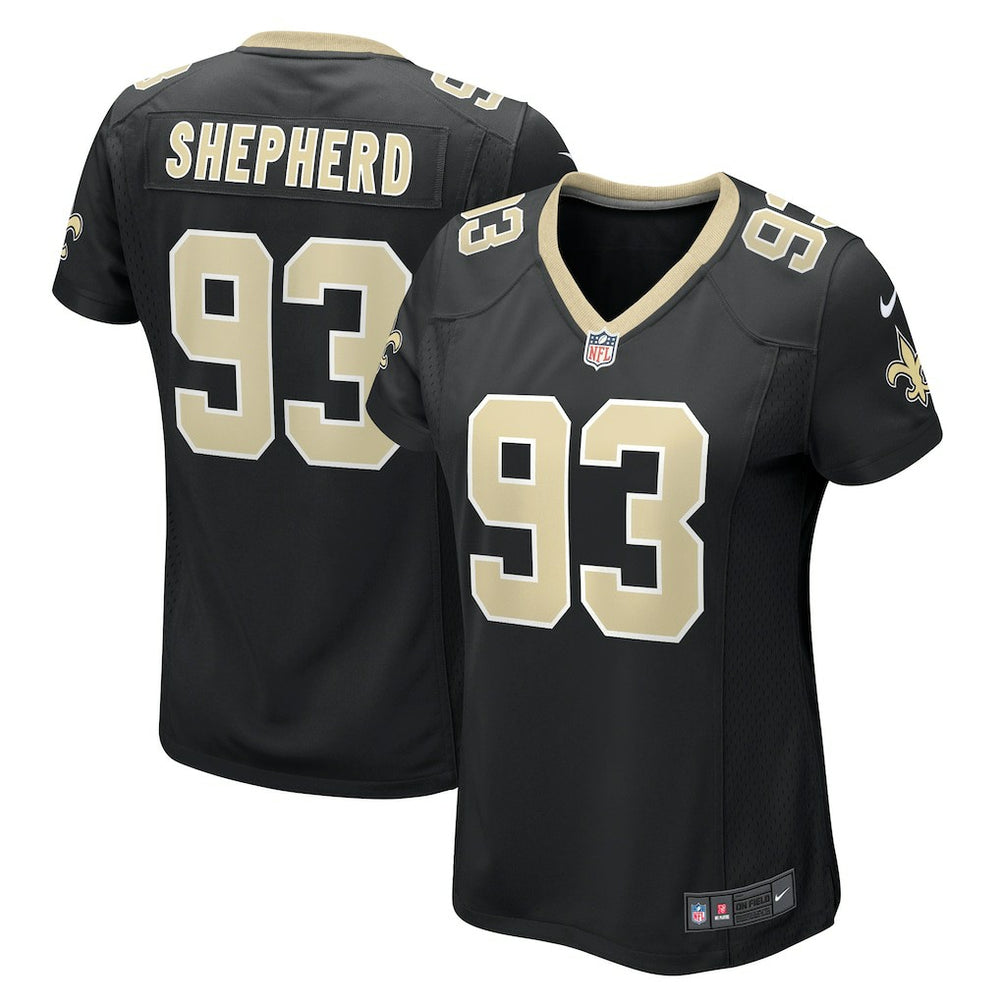 Nathan Shepherd New Orleans Saints Women's Game Jersey - Black - Nike