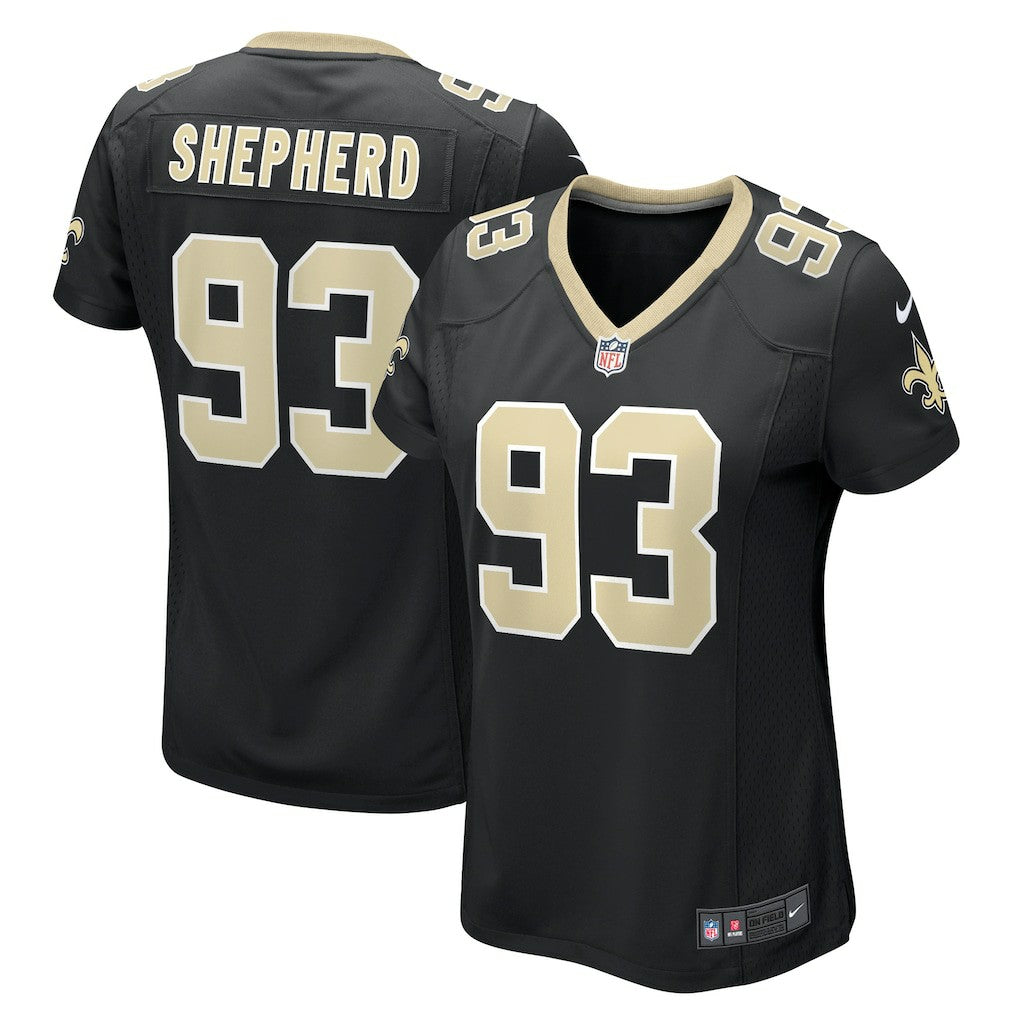 Nathan Shepherd New Orleans Saints Women's Game Jersey - Black - Nike