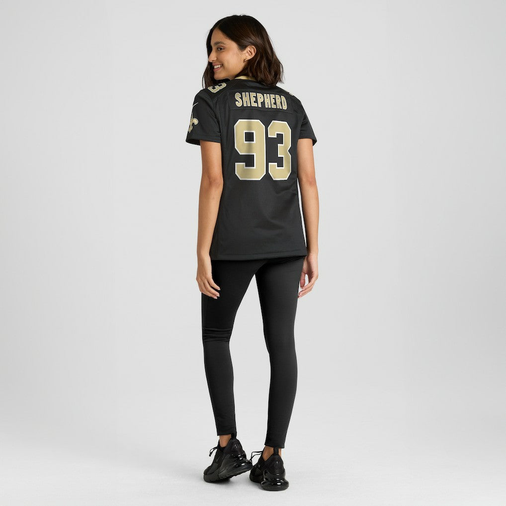 Nathan Shepherd New Orleans Saints Women's Game Jersey - Black - Nike