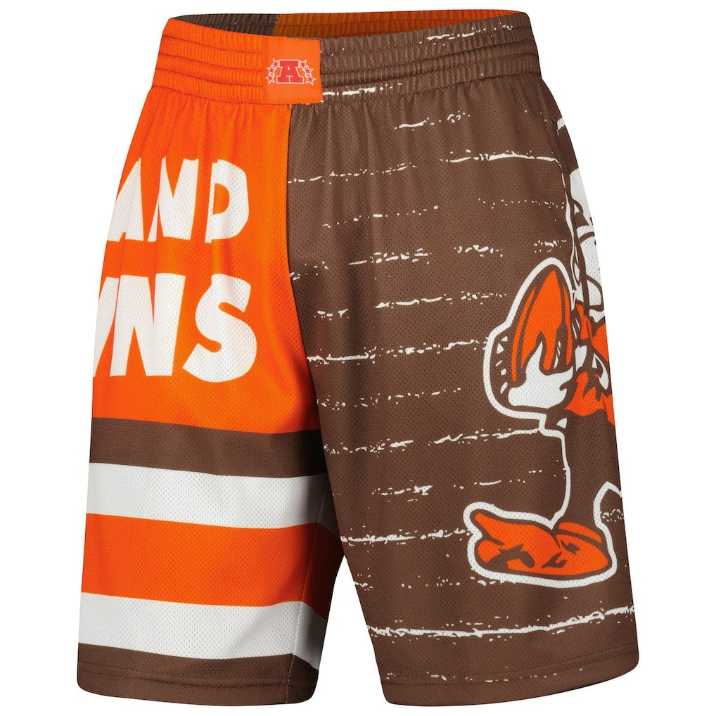 Cleveland Browns Jumbotron 3.0 Shorts - Brown - Mitchell & Ness