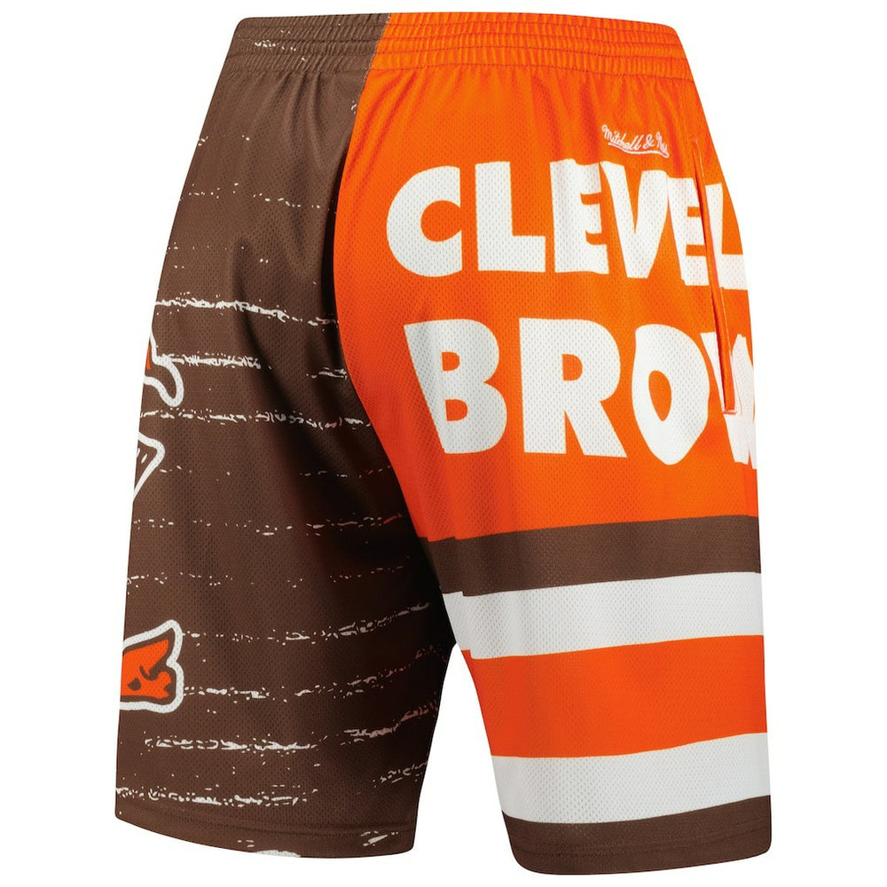 Cleveland Browns Jumbotron 3.0 Shorts - Brown - Mitchell & Ness