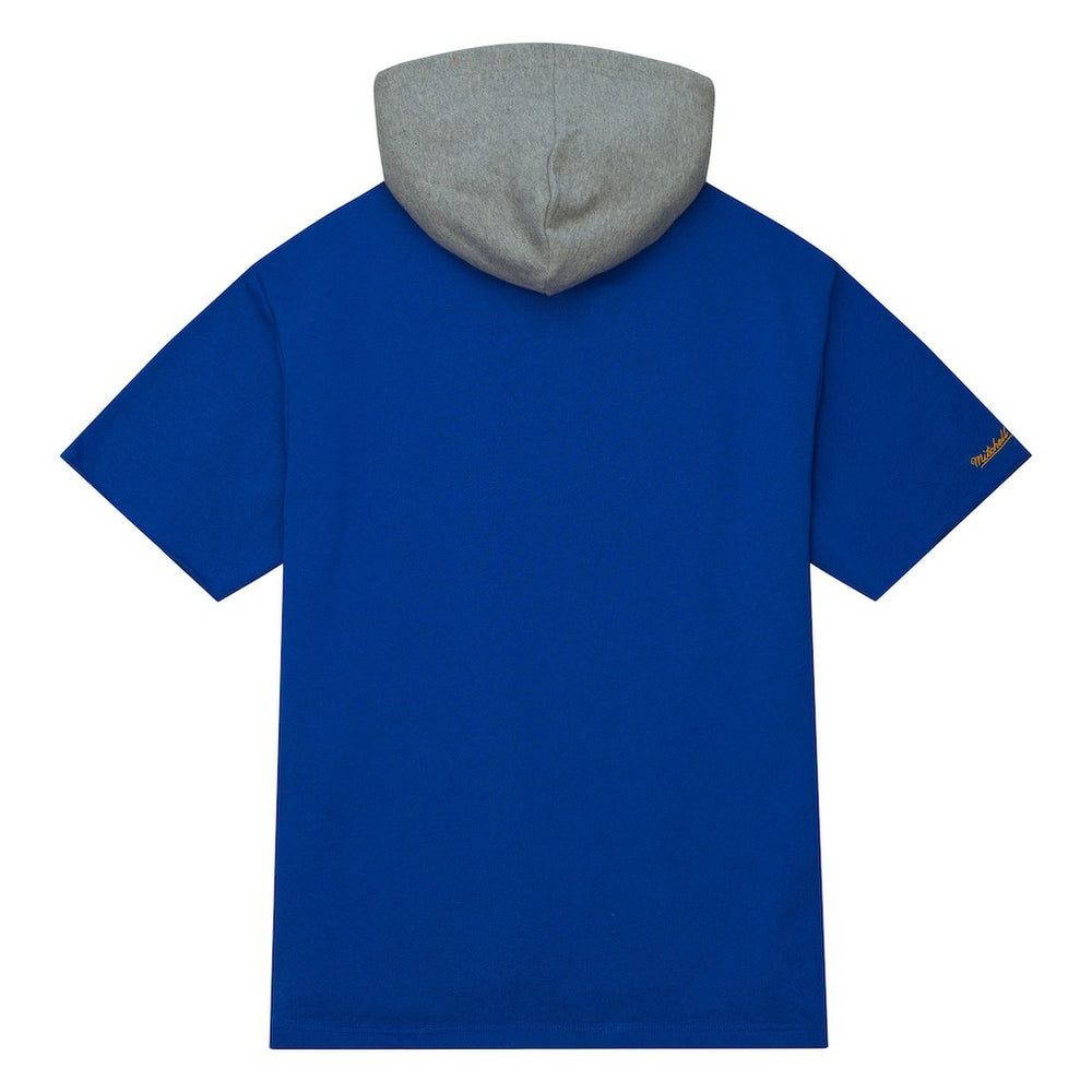 Los Angeles Rams Postgame Short Sleeve Hoodie - Royal - Mitchell & Ness