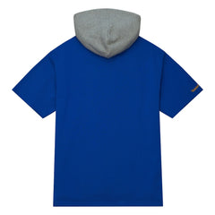 Los Angeles Rams Postgame Short Sleeve Hoodie - Royal - Mitchell & Ness