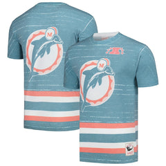 Miami Dolphins Jumbotron 3.0 T-Shirt - Aqua - Mitchell & Ness