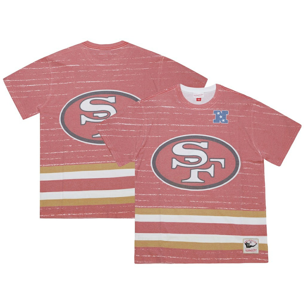 San Francisco 49ers Jumbotron 3.0 T-Shirt - Scarlet - Mitchell & Ness