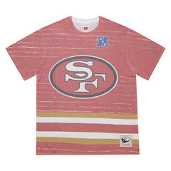 San Francisco 49ers Jumbotron 3.0 T-Shirt - Scarlet - Mitchell & Ness