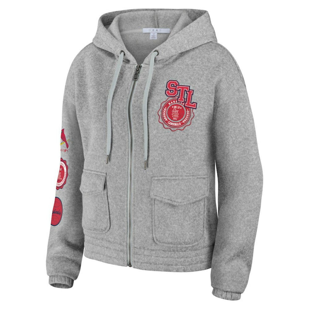 St. Louis Cardinals WEAR by Erin Andrews Women's Full-Zip Hoodie Sale